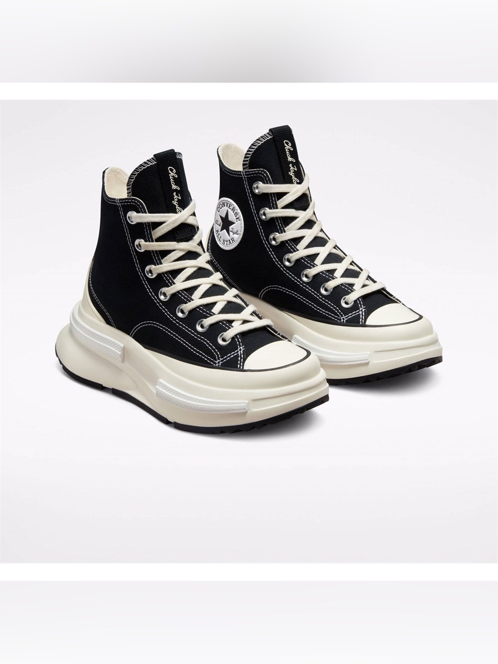 Converse Ivory/ Black Run Star Legacy CX Future High Top Sneakers 7 Streetwear